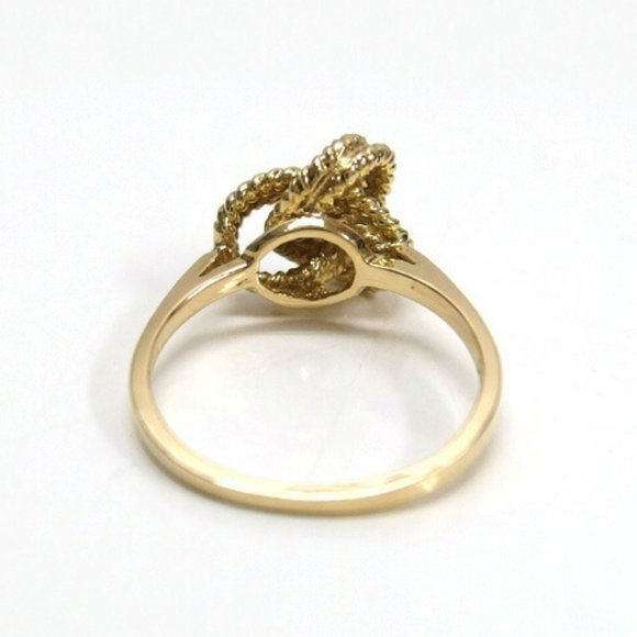 TIFFANY twist knot 1 grain diamond ring K18YG No. 12 - Picture 4 of 10